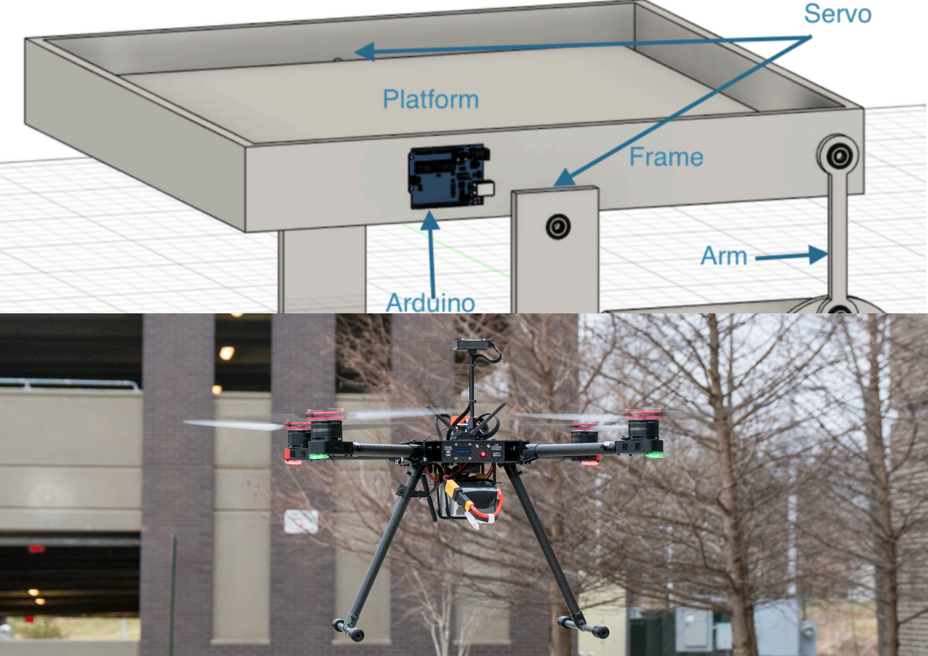Self-Leveling UAV Landing Platform